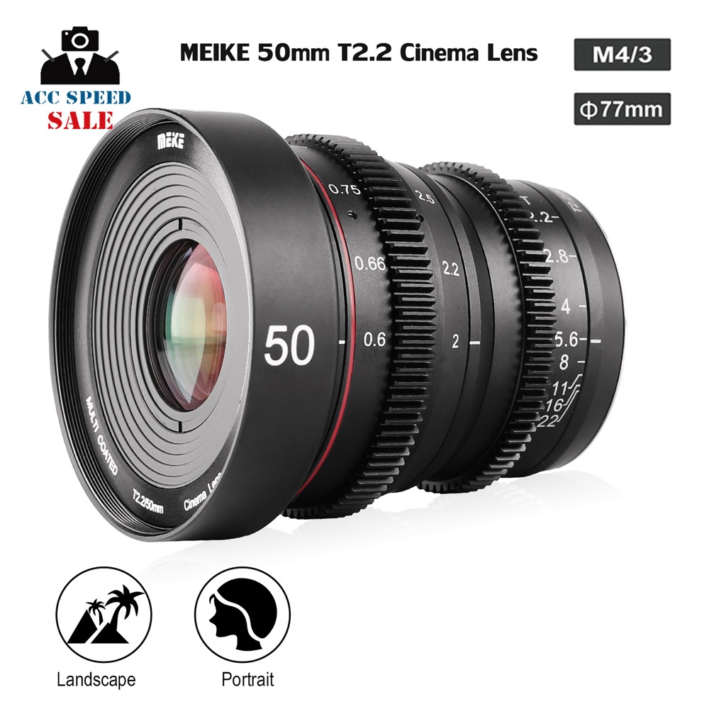 Lens MEIKE 50mm T2.2 Manual Focus Cinema Lens