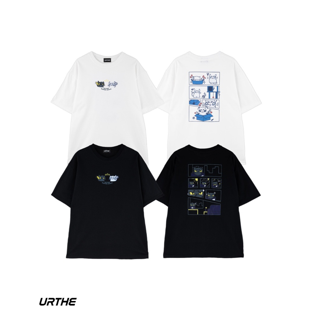 URTHE - เสื้อยืด เเขนสั้น พิมพ์ลาย รุ่น JAONGAO & SUMLEE