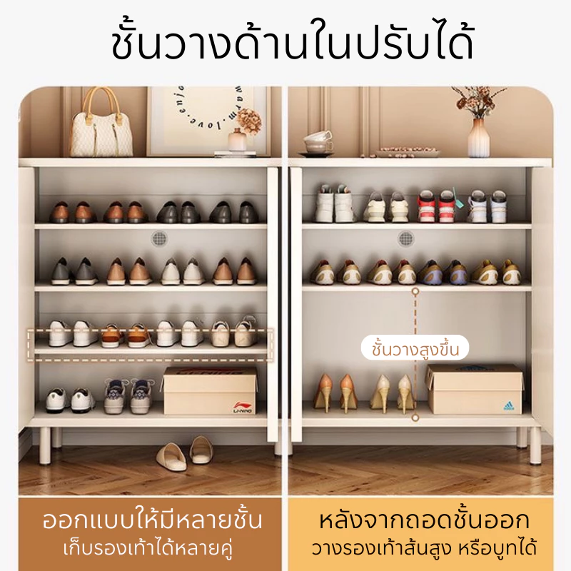 ตู้เก็บของอเนกประสงค์ สีขาว สไตล์มินิมอล thumbnail 4