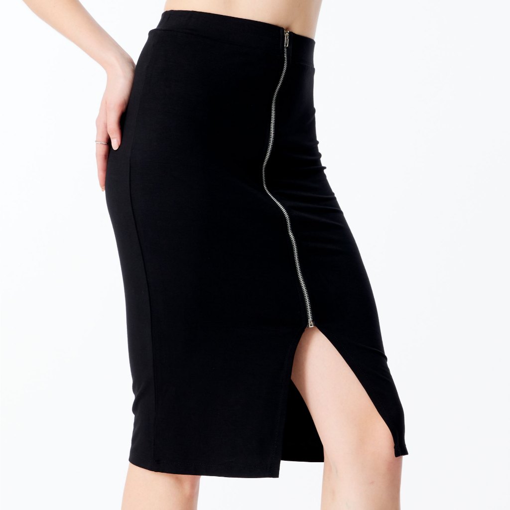 Nitaz กระโปรงผ้ายืดแฟชั่น ซิปกลาง รัดรูป เซ็กซี่ รุ่น1816 Stretchy Fabric Sexy Fashion Skert