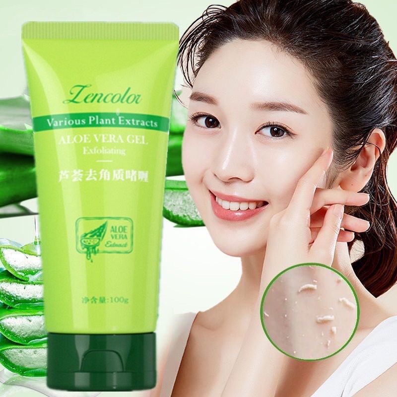 เจลว่านหางจระเข้ขัดผิว(ของแท้) 60g ทําความสะอาดรูขุมขน กระชับรูขุมขน ขัดผิวหน้า เจลขัดผิวหน้าอ่อนโยนทำความสะอาดล้ำลึก