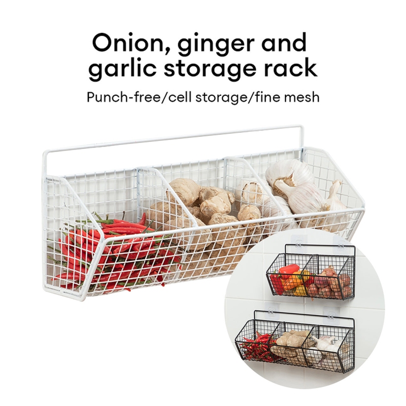 Akea ตะกร้าเก็บหัวหอม กระเทียม ขิง ดอกไม้ แบบแขวนผนัง สไตล์ญี่ปุ่น สําหรับครัวเรือน