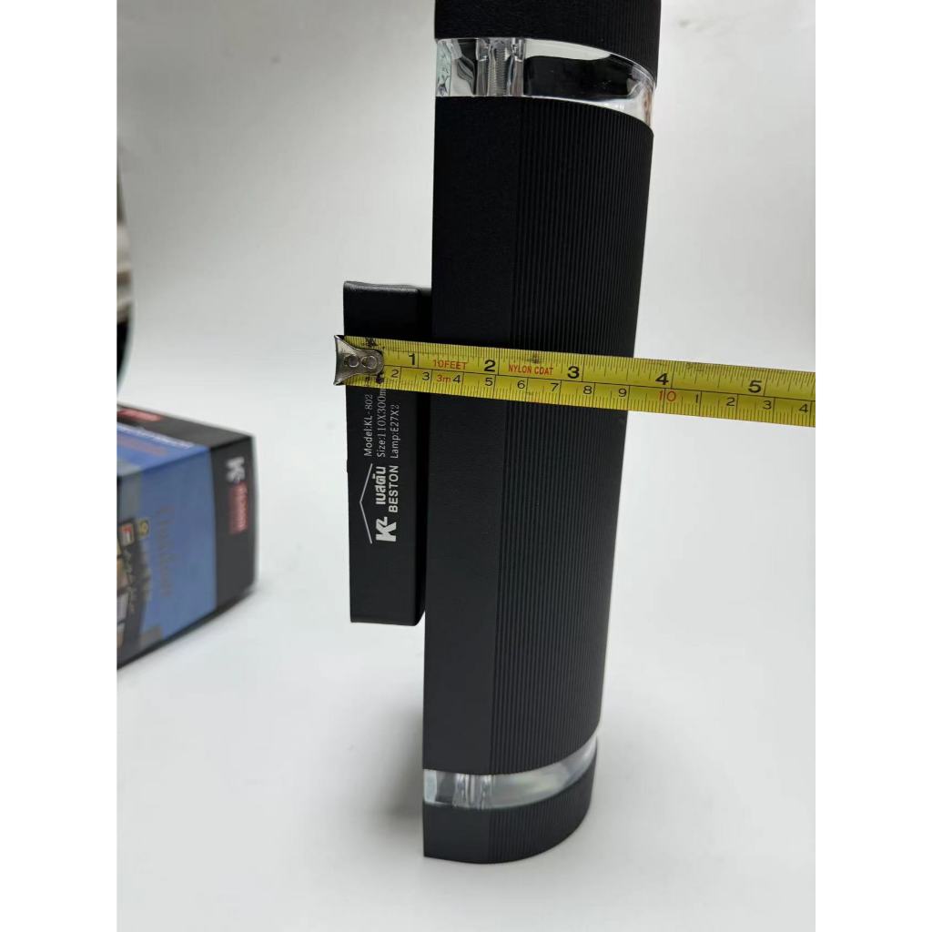 KL802-BK โคมไฟกิ่งนอกอาคาร รูปทรงครึ่งวงกลม ใช้ขั้วหลอด E27 - รูปที่ 3