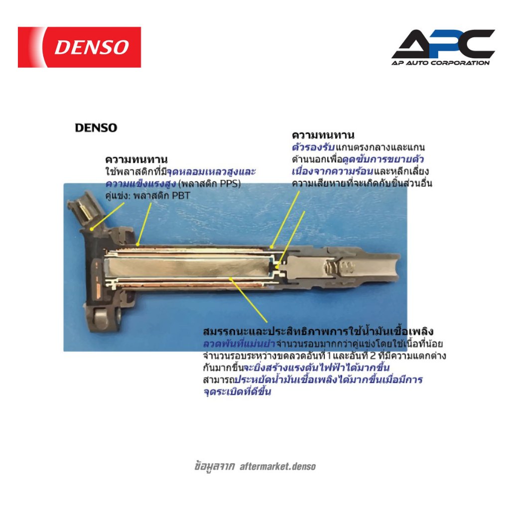 DENSO คอยล์จุดระเบิด คอยล์หัวเทียน TOYOTA ALTIS ปี 2012-2015 1-3ZRFE อัลติส 099700-2500 เด็นโซ่ - รูปที่ 4