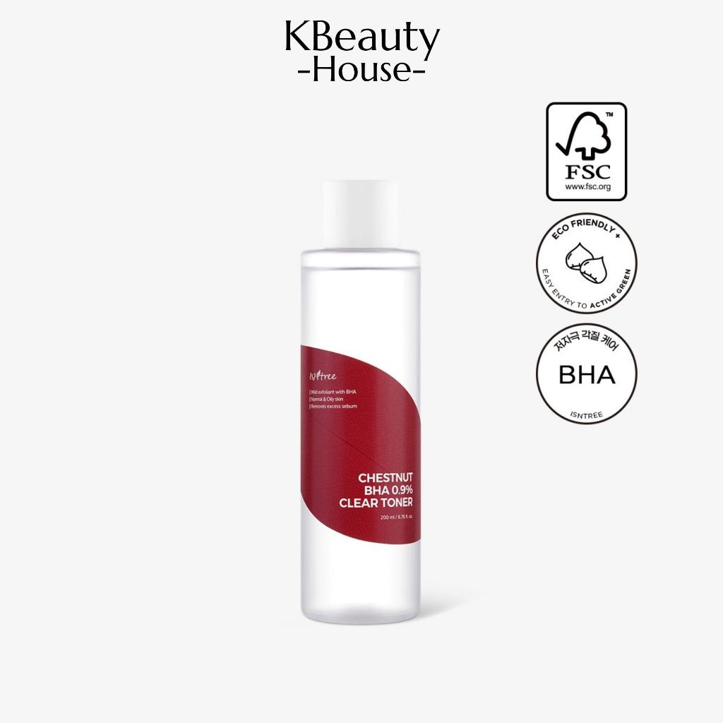 [ของแท้/ฉลากไทย] ISNTREE CHESTNUT BHA0.9% CLEAR TONER 200