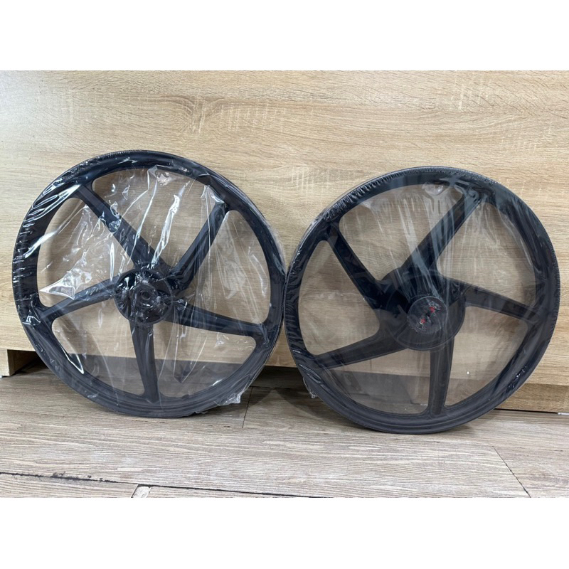 ล้อแม็ก เวฟ110i  สีดำ 5ก้าน 1 คู่ [หน้า+หลัง] - รูปที่ 6