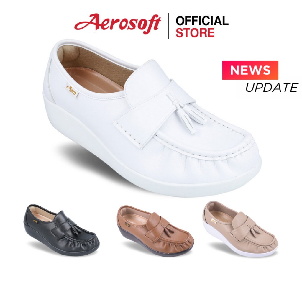 Aerosoft (แอโร่ซอฟ) รองเท้าคัชชูเพื่อสุขภาพ รุ่น NW9091 (New)