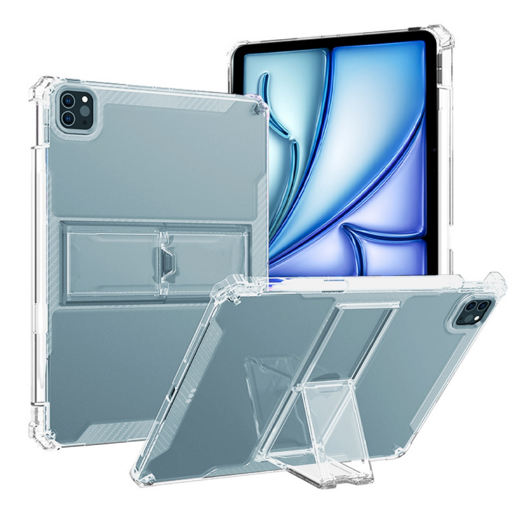 เคสใส แบบตั้งได้ ไอแพด Tpu Silicone Stand Cover For iPad Pro 12.9 / iPad Pro 11 / iPad Air 4 / 5 / iPad 10th / iPad Mini