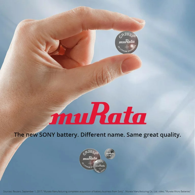 ถ่านกระดุม Sony/Murata ล็อตใหม่ของแท้ 100% เบอร์ cr1220/cr1216/cr1616/cr1620/cr1632/cr2032/cr2016/cr2025/lr41/lr44