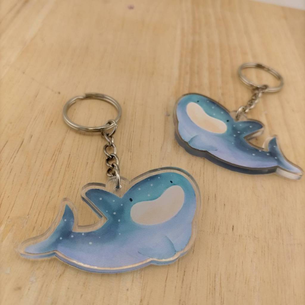 พวงกุญแจฉลามวาฬ Whale Shark Acrylic Keyring