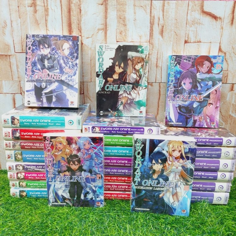 📚🦾👾🤖หนังสือLight novel เรื่องSword Art online  1-21 + ภาค Progressive 1-5 (26เล่ม)มือ1 (w2248)🤖💀🪼🦾📚