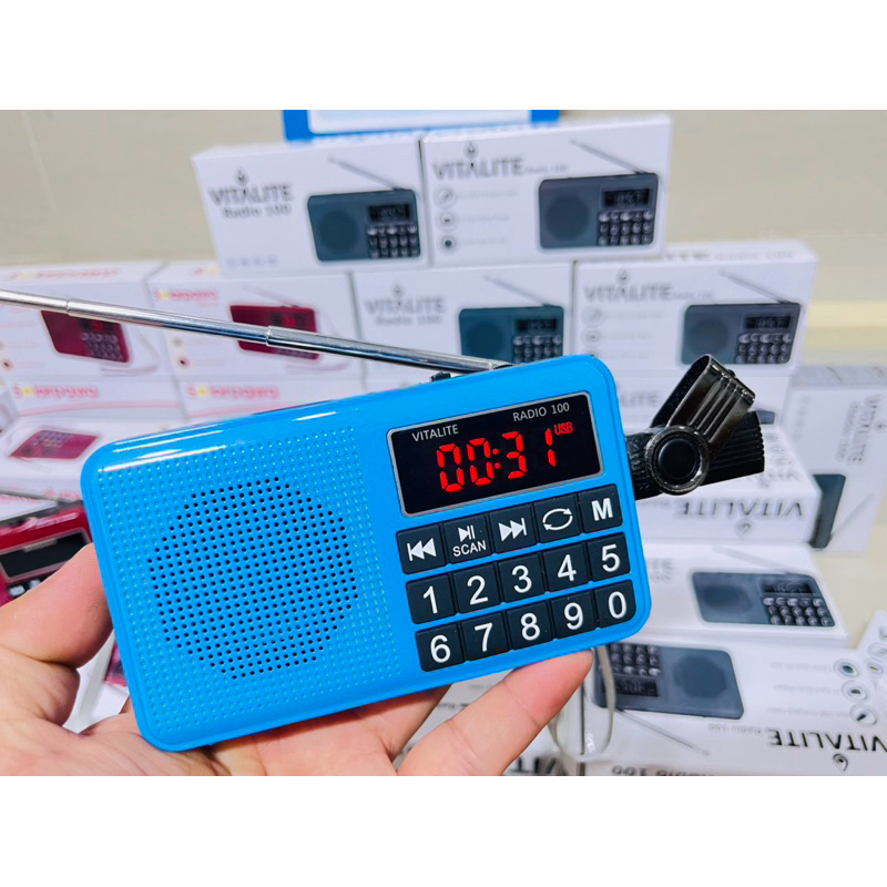 ลำโพงวิทยุ FM / USB MP3  รุ่นแบตเตอรรี่โครตทน ของใหม่แกะกล่อง เสียงดีมาก เปิดฟังยาวๆ ฟังเพลง ฟังธรรมะ บทสวดมนต์