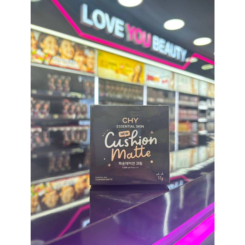 [แบบตลับ] คุชชั่น แมทท์ ซีเอชวาย CHY CUSHION MATTE แท้100% กันน้ำ กันแดด บางเบา อำพรางรูขุมขน 12g.