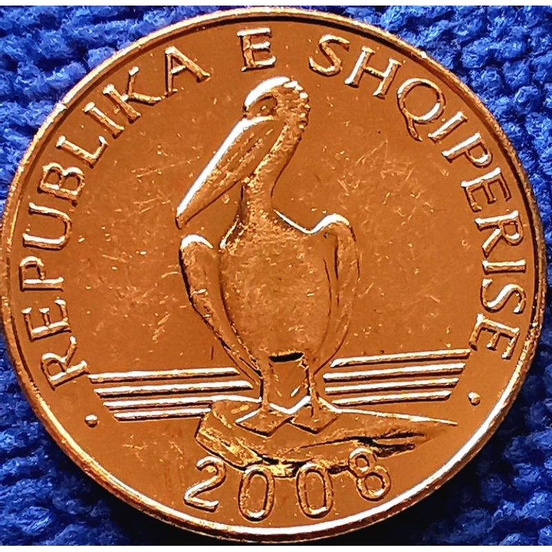 เหรียญ​อัลบาเนีย Albania, 1 Lek, ไม่​ผ่าน​ใช้​ UNC, #4304