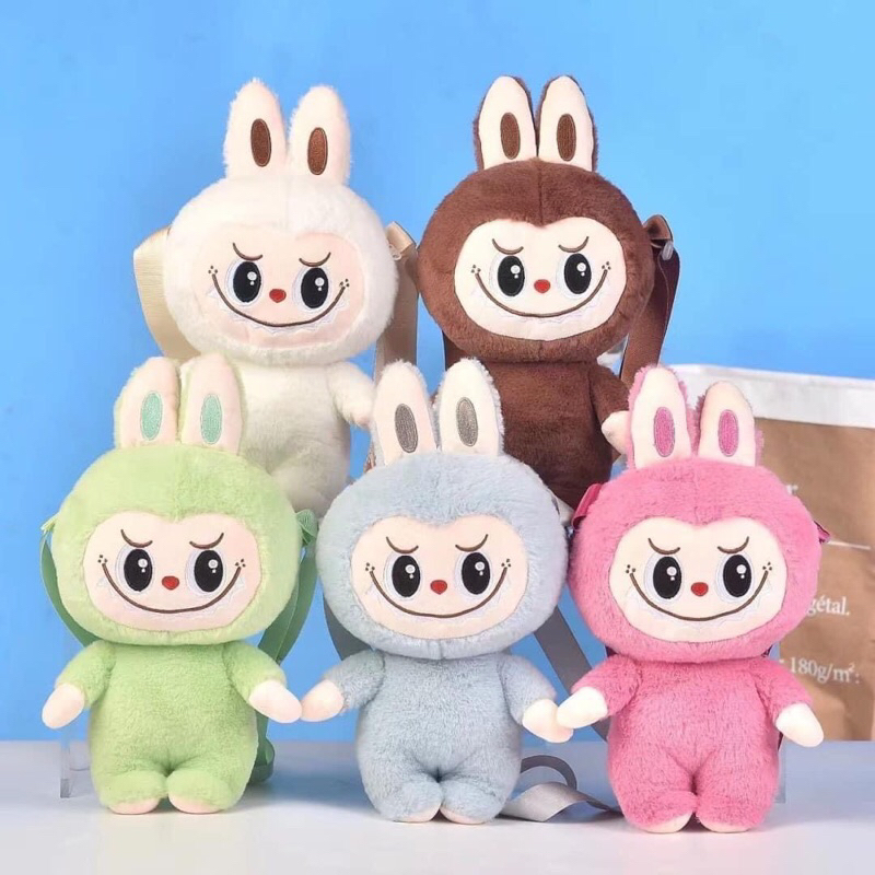 กระเป๋าตุ๊กตา ลาบูบู้Labubu ขนาด33cm สายสามารถปรับได้