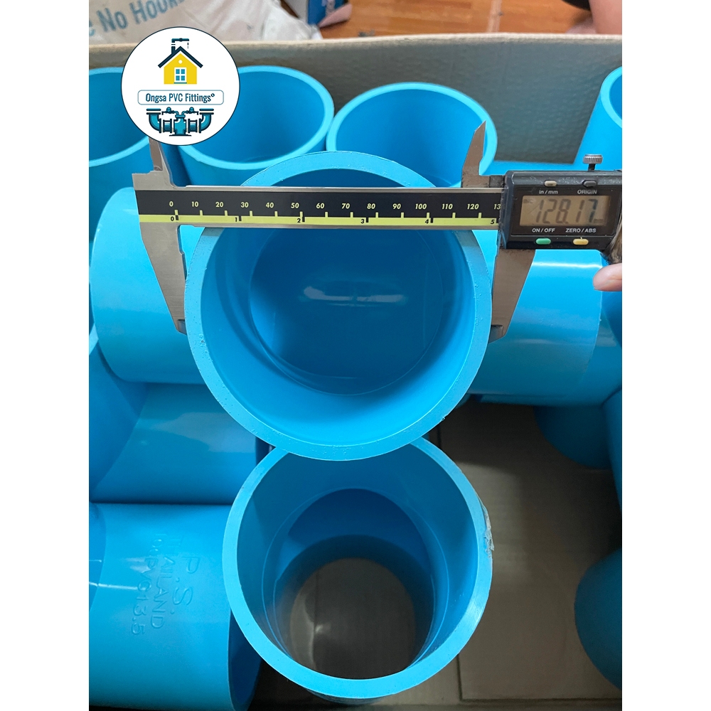 PVC สามทางหนา ขนาด 4 นิ้ว  สามทาง ใช้สวมท่อ PVC ฟ้า มาตรฐานทั่วไป ข้อต่อพีวีซี พร้อมส่ง - รูปที่ 5