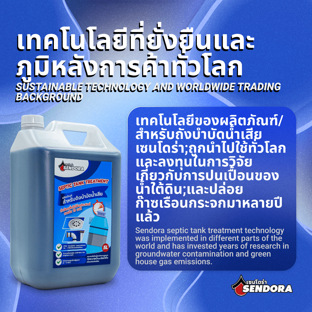 ท่อน้ำตัน ผงล้างท่อตัน ผงสลายท่อตัน กำจัดกลิ่นท่อ ยาล้างท่อตัน ผงจุลินทรีย์ น้ำยาส้วมเต็ม จุลินทรีย์กำจัดกลิ่น Sendora - รูปที่ 2