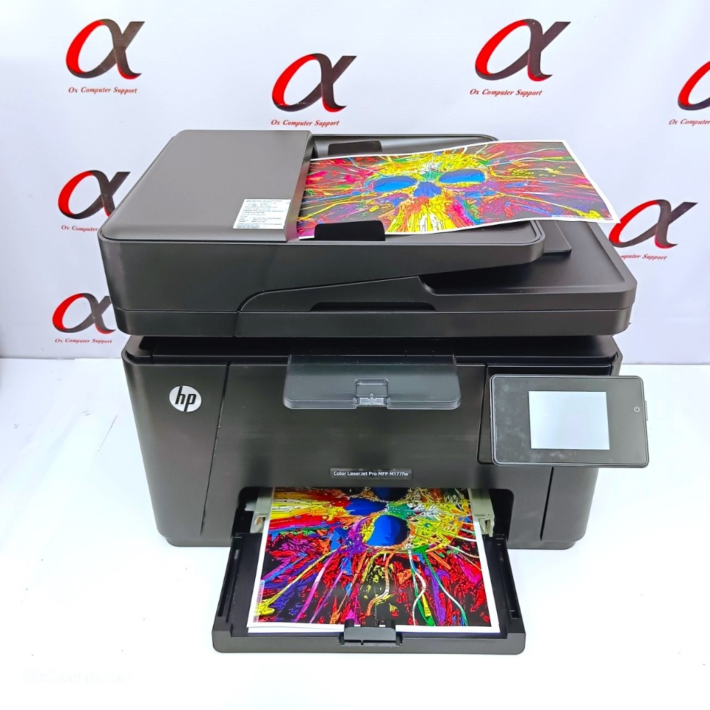 ปริ้นเตอร์ สี HP Color Pro MFP M177fw +หมึกใหม่/ไวไฟได้/มัลติฟังชั่น/จอสี/ใช้งานง่าย (มือสอง)
