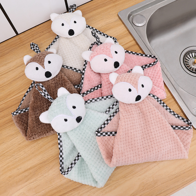 พร้อมส่ง !! ผ้าเช็ดมือ ลายจิ้งจอกน่ารัก