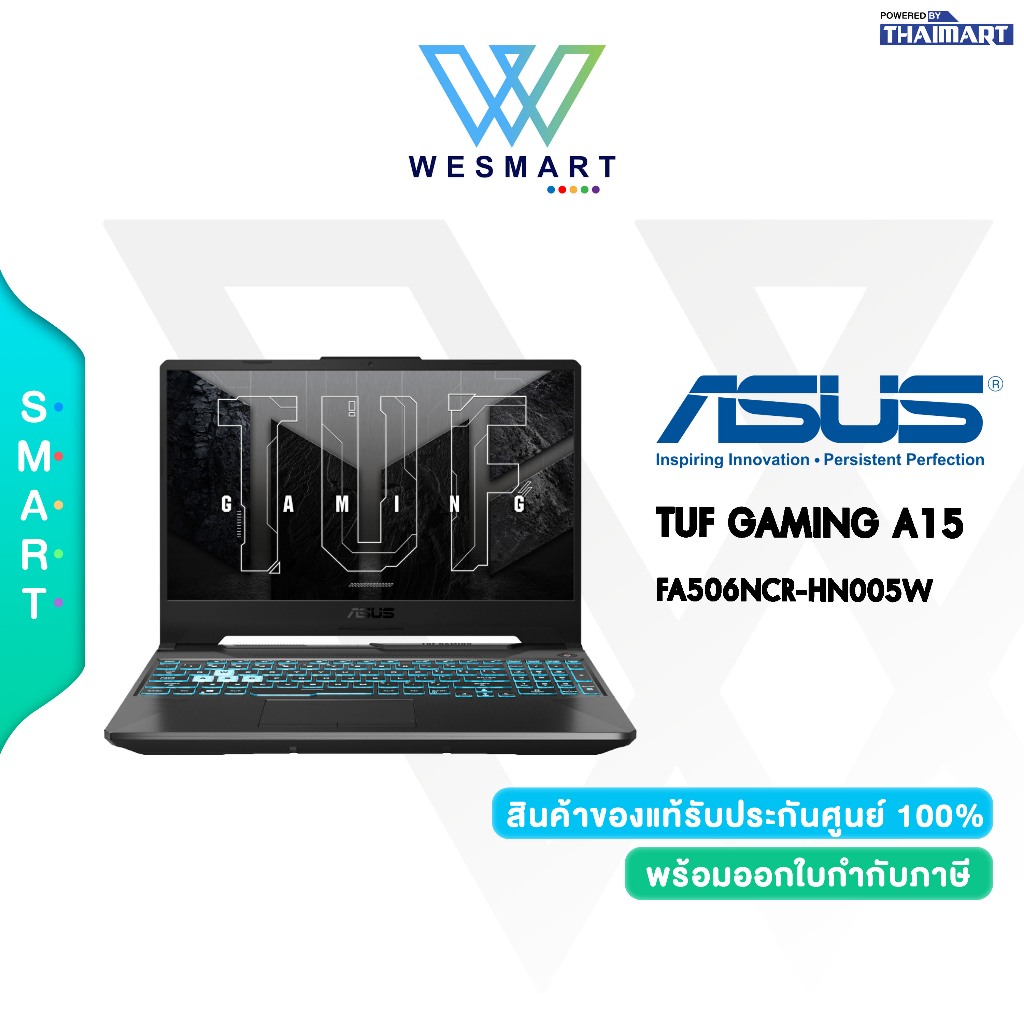 (0%) ASUS NOTEBOOK TUF GAMING A15 FA506NCR-HN005W : AMD Ryzen 7 7435HS/RTX 3050 4GB/16GB DDR5/512GB 