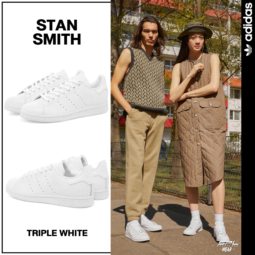 Adidas อาดิดาส รองเท้าผ้าใบ รองเท้าลำลอง สีขาว Stan Smith FX5500 (4000)