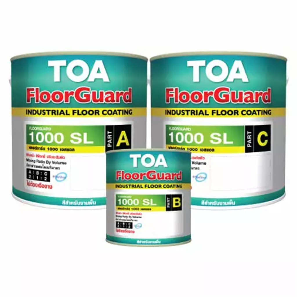 TOA สีฟลอร์การ์ด 1000SL #6002 Leaf Green (A+B+C)