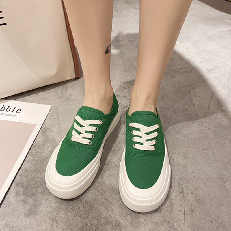 GFShop ราคาสุดคุ้ม รองเท้าผ้าใบสไตล์เกาหลี ดีไซน์สวย ใส่สบาย มีกันลื่น เหมาะกับทุกการสวมใส่ จะใส่เที่ยว ใส่ทำงาน หรือใส่