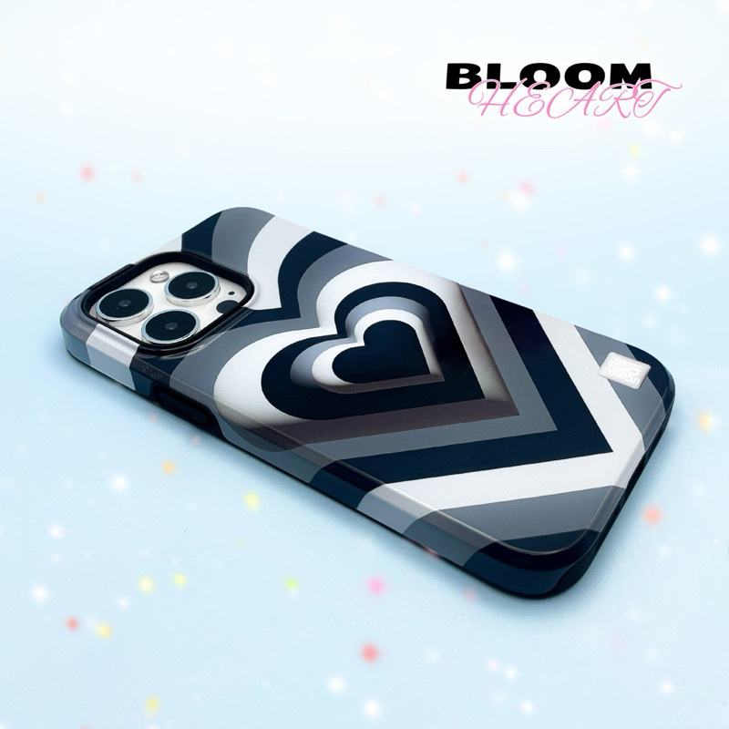 (MADE TO ORDER) เคสไอโฟน (CASE IPHONE) DITTO SOUR GAL (🖤 TITANIUM) รุ่น 💗 BLOOM HEART (เคสหัวใจ)