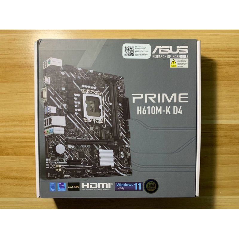 ASUS PRIME H610M-K D4 ( สินค้ามือหนึ่ง )