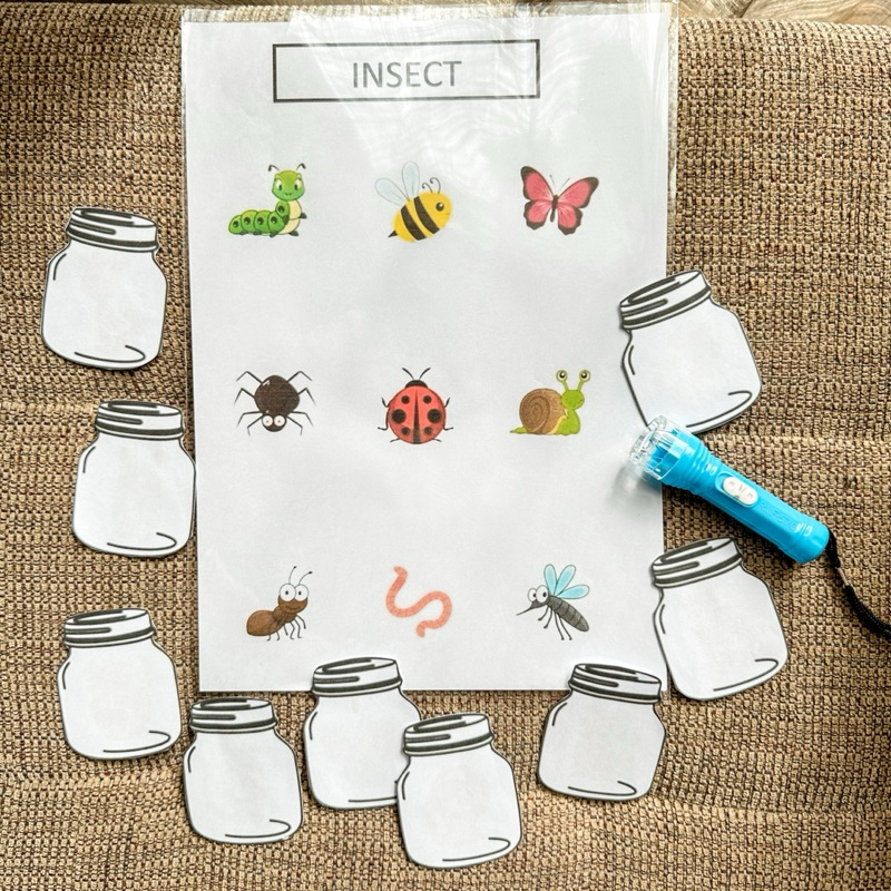 พร้อมส่ง🇹🇭 กิจกรรมส่งเสริมจินตนาการ🐛 Shadow Flashlight🔦 - รูปที่ 3