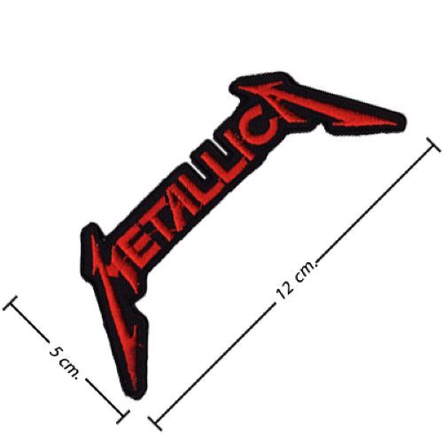 Metallica ตัวรีดติดเสื้อ เมทัลลิกา วงเฮฟวี่เมทัลอเมริกัน Iron on Patch อาร์มรีดติดเสื้อ อาร์มโลโก้วง