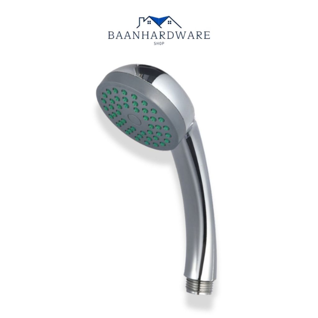 BAANHARDWARE ฝักบัวชุบเงา น้ำไหลแรง หน้าปัดสีฟ้า ด้ามจับถนัดมือ ใช้ทนใช้นาน MA-F-10S