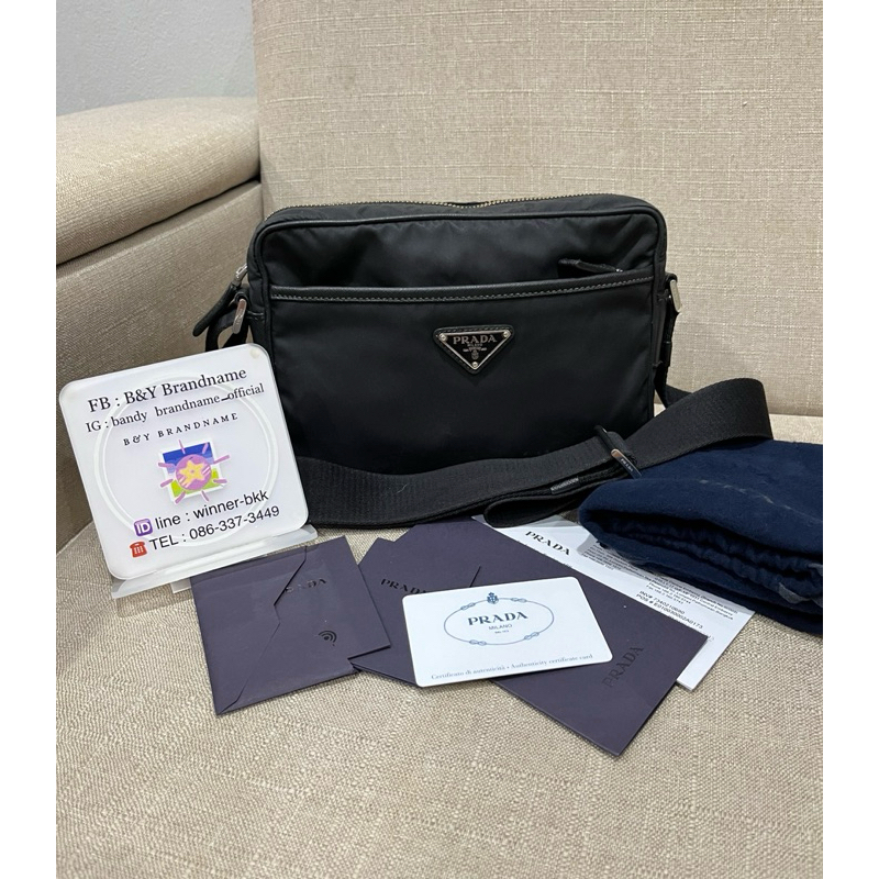 🌸Prada Nylon Crossbody 2VH048 Bag Y20 📌 ของแท้💯% ไม่แท้ยินดีคืนเงินเต็มจำนวน  ⭐️ พร้อมส่งค่ะ ⭐️