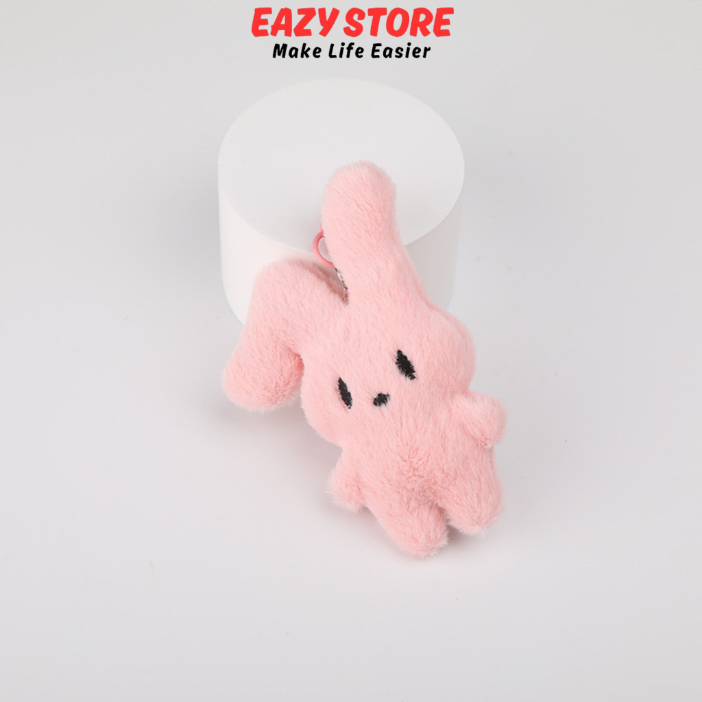 EAZY ตุ๊กตาพวงกุญแจ Pinky Bunny จี้ตุ๊กตา พิ้งกี้บันนี่ กระต่ายน้อยน่ารัก ตัวจิ๋ว รุ่นปี2024