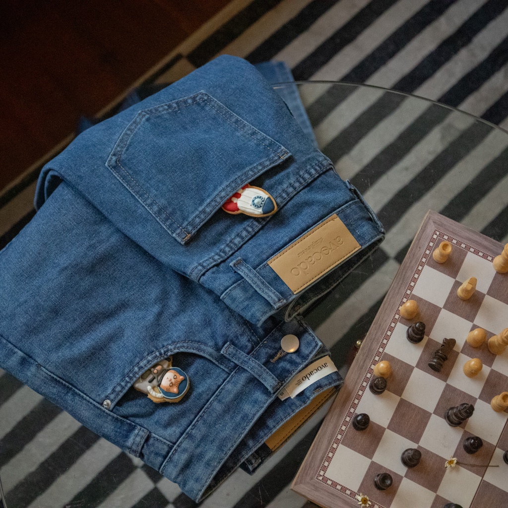 avo uni jeans pants กางเกงยีนส์ขายาวรุ่นแรกก รุ่นนี้อยากกรี๊ดแรงๆ ทรงสวยมากกก เป็นทรงกระบอกที่ถูกต้อง ใครใส่ก็รอด☀️ ราคา ถูกที่สุด ดีลบีเคเค แกลเลอรีภาพที่ 3