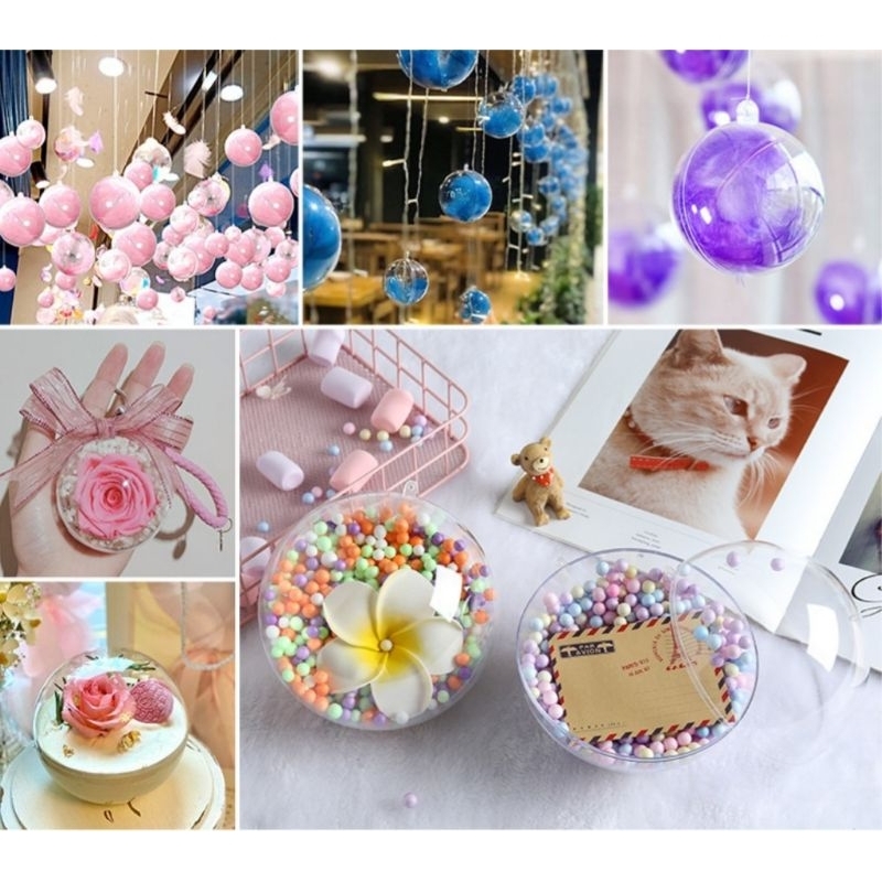 ลูกบอลพลาสติกใสขนาด  6 cm