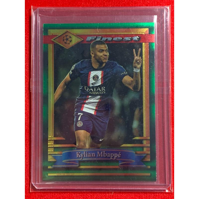 2022-23 Topps Finest Flashbacks UCL UEFA Kylian Mbappe #50 Paris Saint Germain