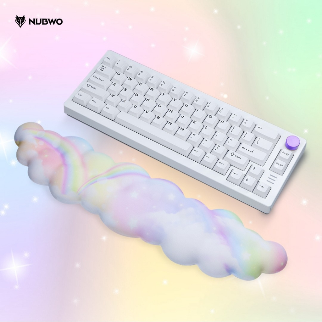 Nubwo แผ่นรองข้อมือรูปก้อนเมฆ น่ารัก วัสดุเมมโมรี่โฟม พร้อม Anti-Slip ป้องกันการลื่นขณะใช้ รุ่น NWR8 - รูปที่ 2