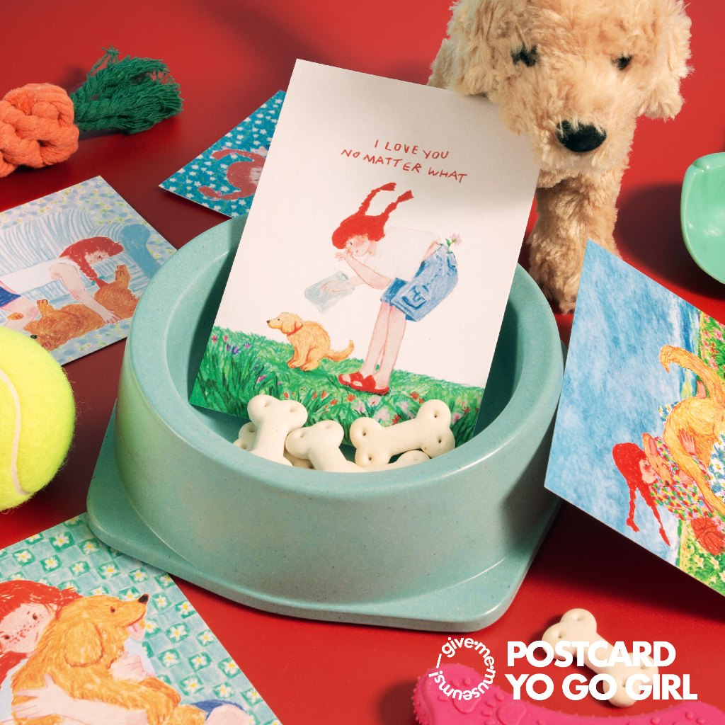 little moody postcard โปสการ์ดตกแต่งห้อง ลายคาแรกเดอร์น้องดื้อ givememuseums  มีหลายลายให้เลือก