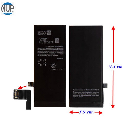 แบตเตอรี่ สำหรับ i-SE 3(2022),A2819 3.9x9.3 cm.2018 mAh.