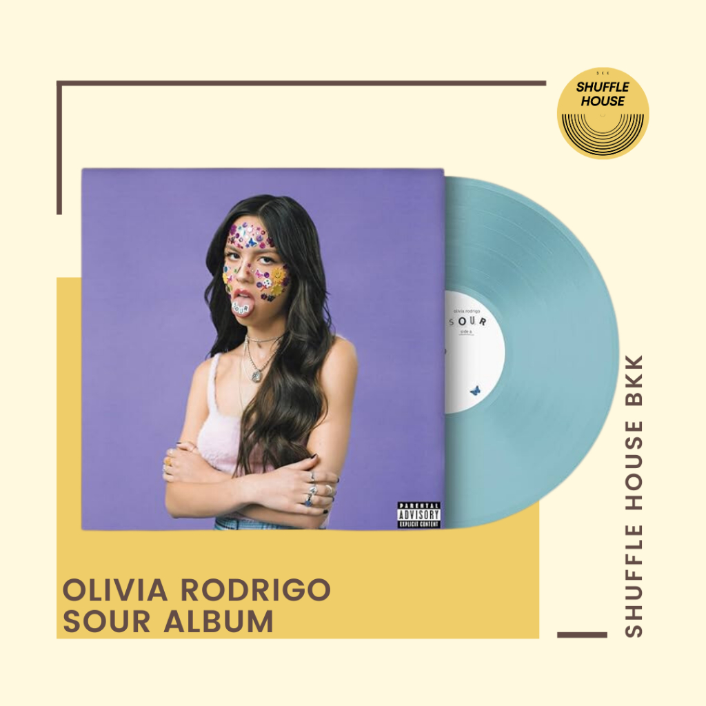 (จัดส่งฟรี) Olivia Rodrigo Sour Vinyl แผ่นเสียง/แผ่นไวนิล/แผ่นใหม่ซีล