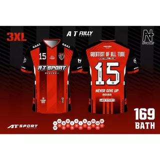 เสื้อพิมพ์ลาย A T SPORT รุ่น A T FULLY เสื้อกีฬาพิมพ์ลายใส่ออกกำลังกาย