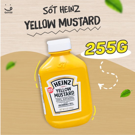 HEINZ Classic Yellow Mustard 255g * USA IMPORT *