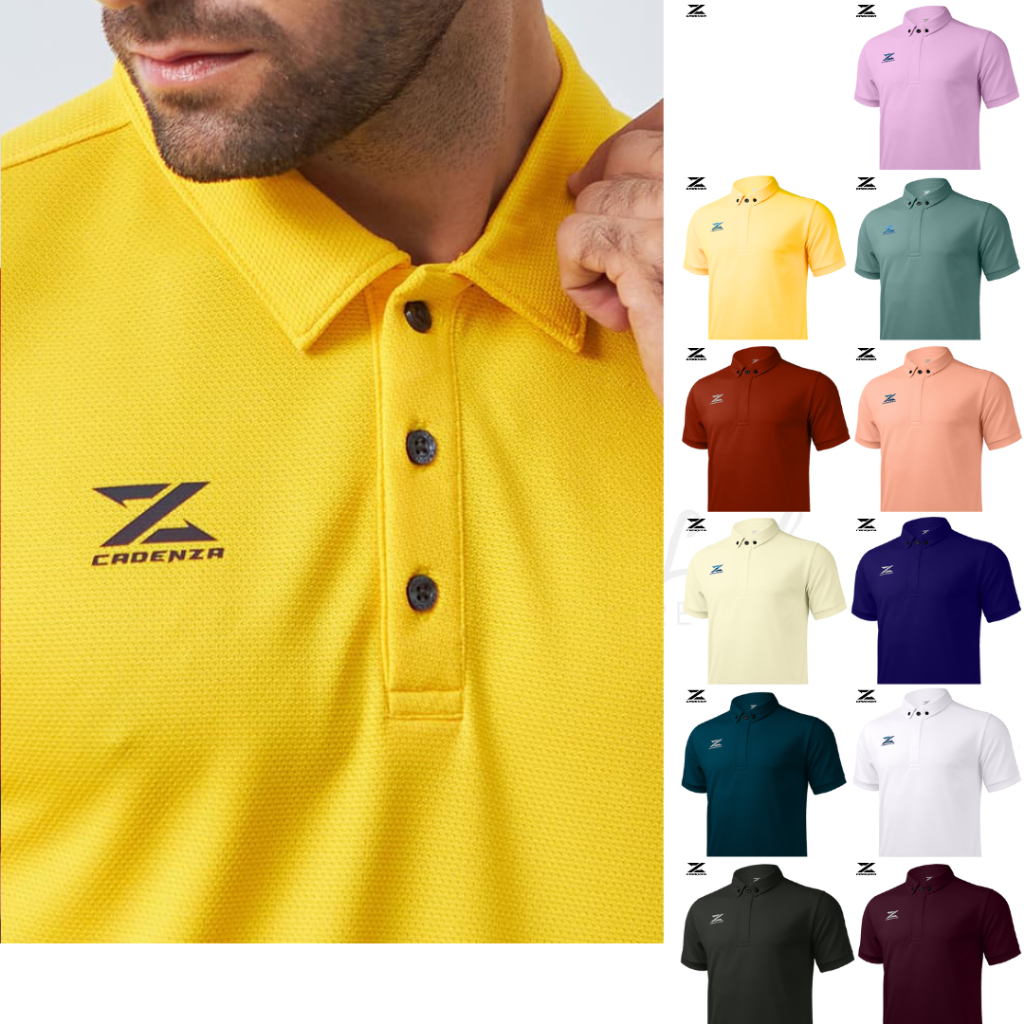 (SET 2) เสื้อโปโล Cadenza รุ่น CDL-16 PREMIUM POLO เนื้อผ้า CORN FILAMENT