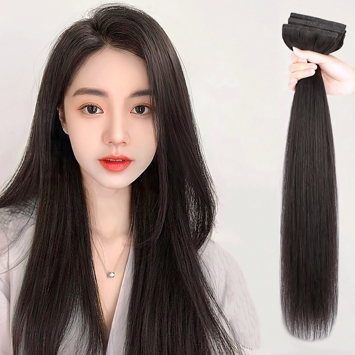 NICOO (พร้อมส่ง) แฮร์พีชแบบช่อ แพตรง เซ็ต 3 ชิ้น เพิ่มความหนา และความยาวผมด้านข้าง 45-60ซม สวยได้ทุกโอกาส แฮร์พีช เซ็ต