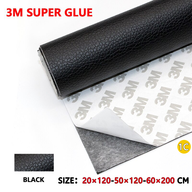 3M 200CM แผ่นเทปกาวหนังเทปหนังโซฟาเทปกาวหนังซ่อมโซฟาเบาะเบาะรถคอลโซลแผงประตูรถหนังเทียมPVCแบบมีกาวในตัว 1C