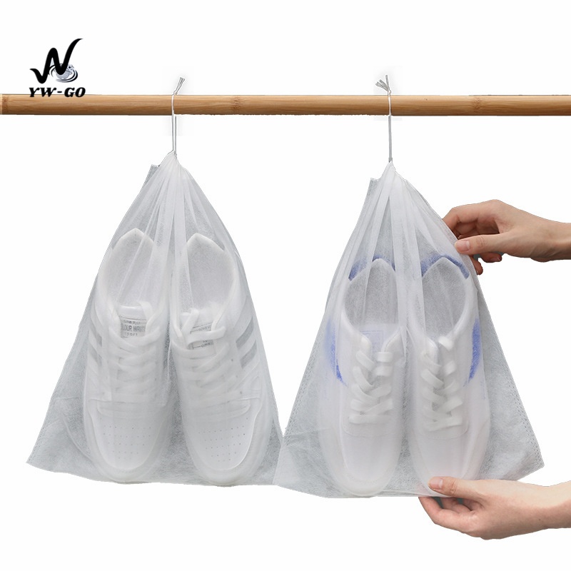 กระเป๋าเก็บรองเท้า ถุงเก็บรองเท้าเดินทางไม่ทอ ถุงผ้าใส่รองเท้า เก็บรองเท้าG2700