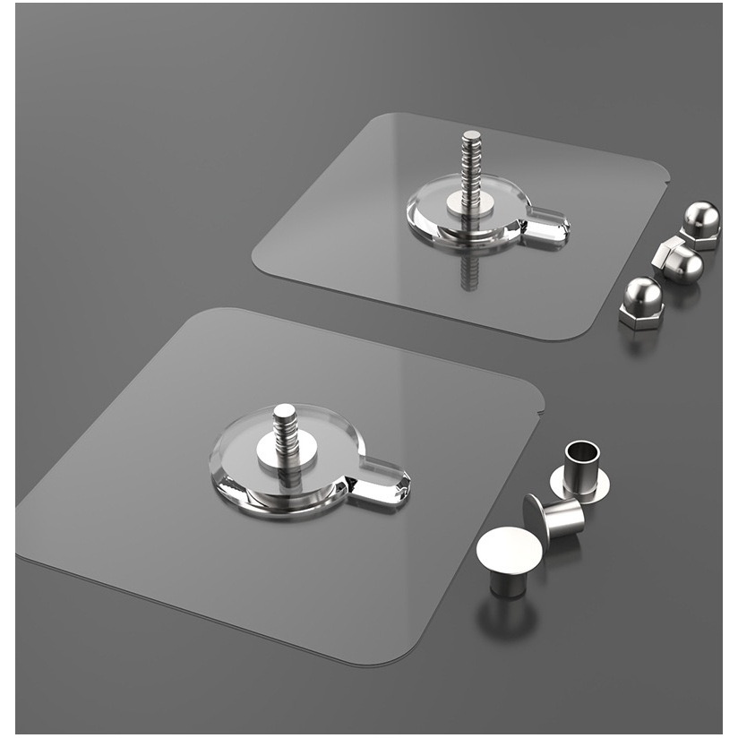 ตะขอติดผนัง แขวนของ ตะขอหัวน็อต ตะขอหัวตะปู ไม่ต้องเจาะผนัง ติดแน่น ใช้งานง่าย