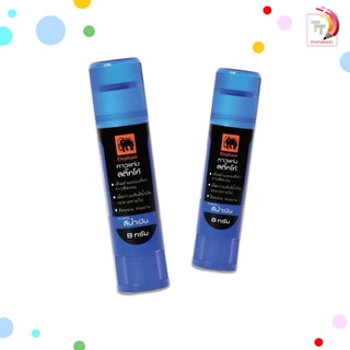Elephant ตราช้าง กาวแท่ง Sticko สีน้ำเงิน ขนาด 8 g เนื้อกาวสีน้ำเงิน ( จำนวน 1 หลอด )