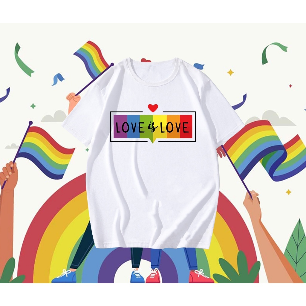 LGBT T-SHIRT เสื้อยืดผ้าคอตตอน แขนสั้น คอกลม มีของพร้อมส่ง